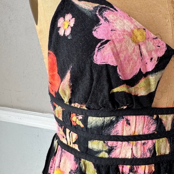 Floral Black Maxi Dress - Picture 2 of 9